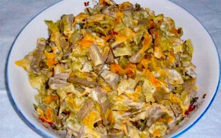 Салат з печінки